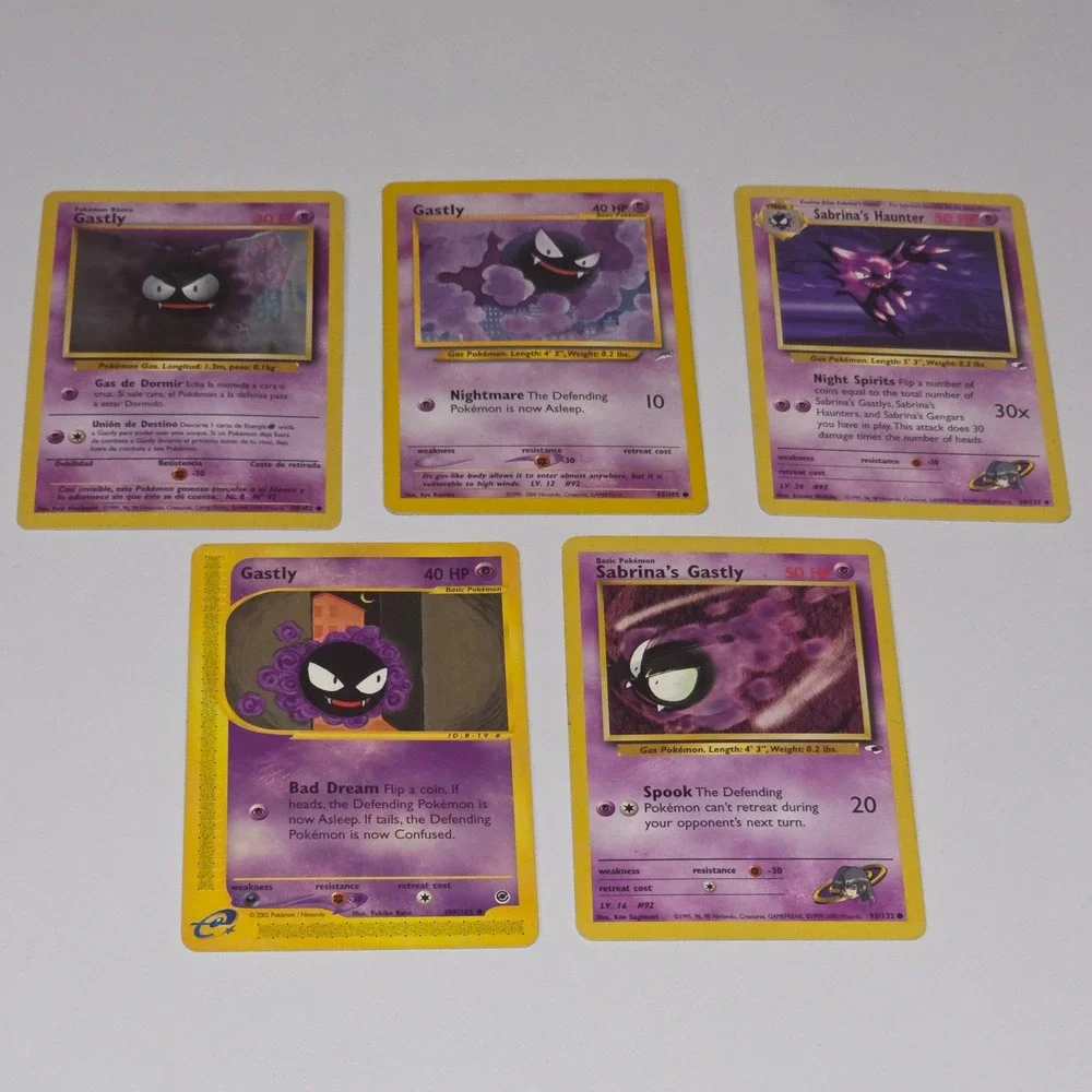 Pokemon Gastly Sabrina's Haunter Card Lot Expedition Neo Destiny Gym Heroes TCG